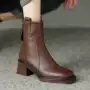 中跟新款短筒秋冬女靴
