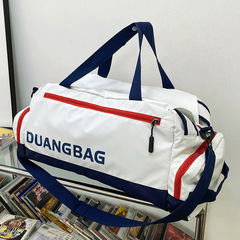 Portable dual shoulder travel backpack, large-capacity lightweight luggage bag, travel bag, fitness bag, men's dry-wet separation sports bag