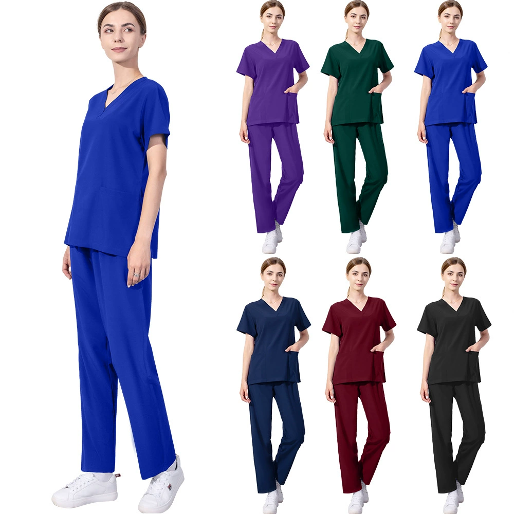Быстросохнущая ткань эластичная рабочая одежда стоматолога красота Больничная Операционная щетка для рук одежда костюм медсестры