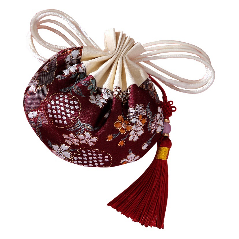 Ancient Style Palace Embroidery Pouch, Peace and Blessing Sachet, Empty Sachet, Holiday Gift, Portable Lucky Bag Pendant