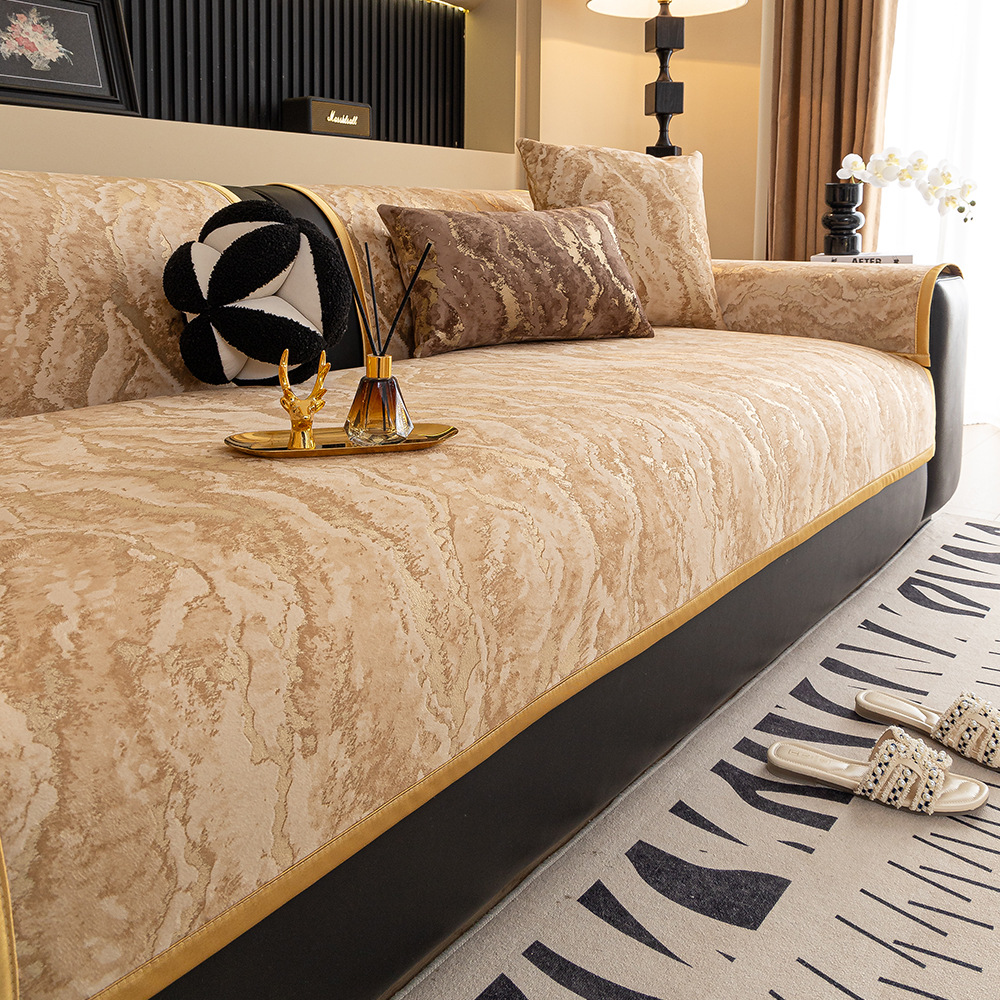 Scandinavian Retro Dutch Velvet Sofa Cushion 2026 New Model for All Seasons, Thickeneded, Non-Slip, Accessible Luxury Seat Cushion, Sofa Cover