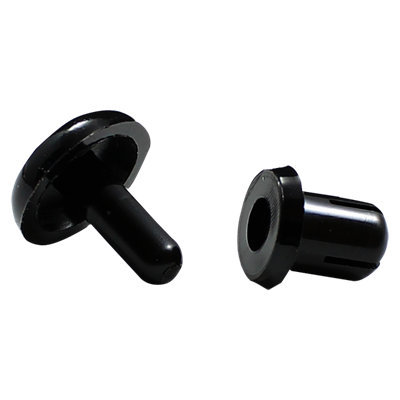 现货R型铆钉PC线路板固定扣绝缘防火94V-2尼龙塑料子母尼龙铆钉