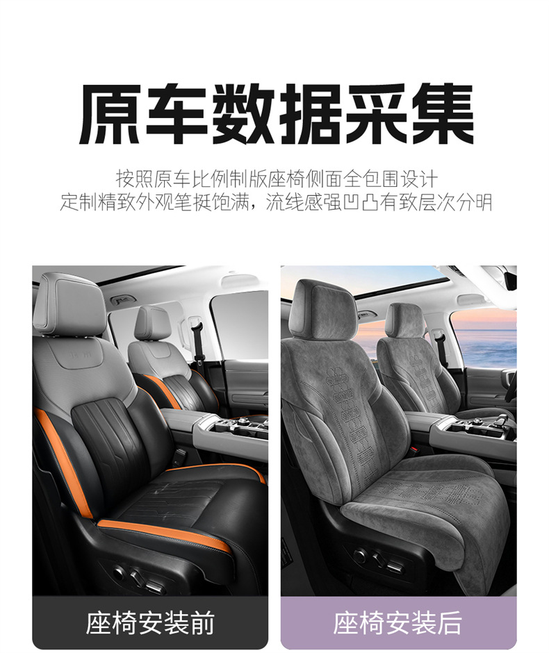 24-2026 Beijing BJ40 seat covers, full coverage, City Hunter version, extended range version, suede seat cushions, suitable for all seasons