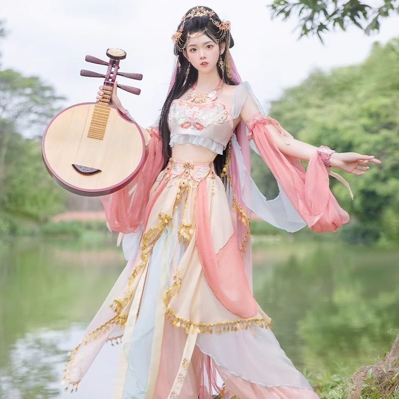 Western-Style Dunhuang Flying Fairy Hanfu Women's Exotic Dai Ethnic Dance Performance Costume New Style Xishuangbanna Photoshoot