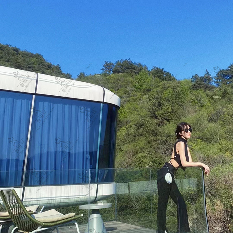 Cabina de Apple móvil B & B Hotel estación guardia cabina propiedad vidrio oficina de ventas