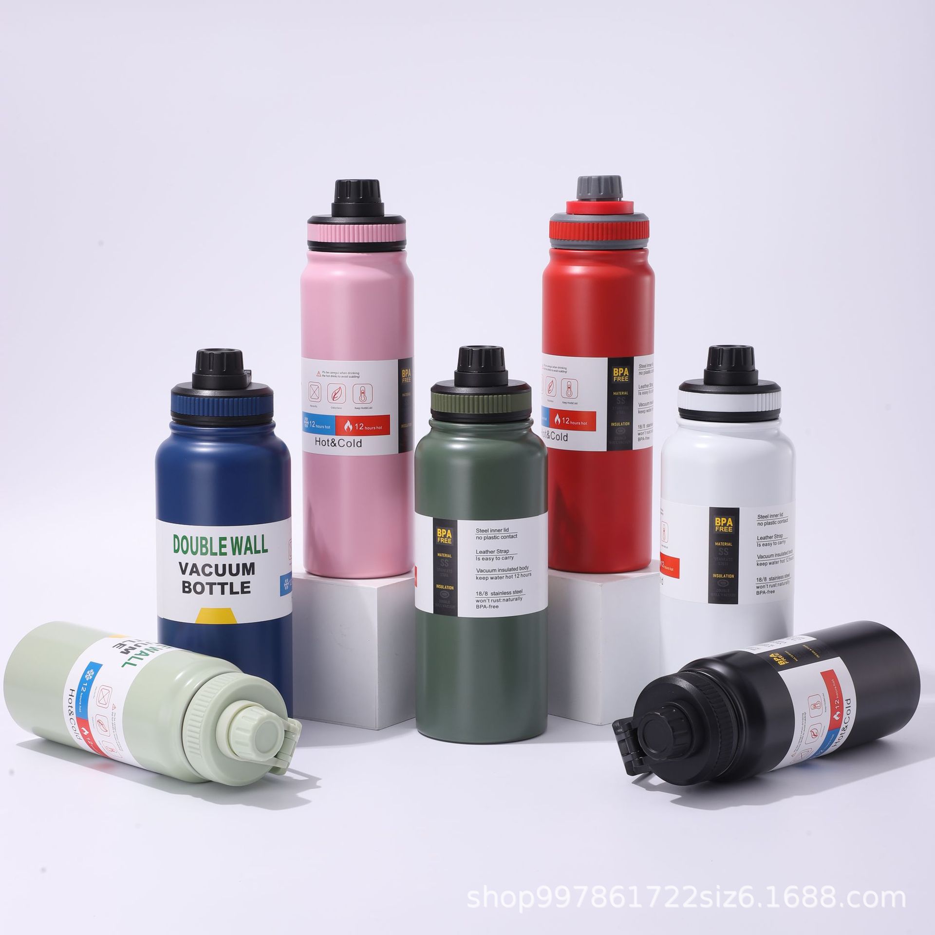 Botella espacial transfronteriza 304 taza de acero inoxidable de alta capacidad portátil al aire libre viaje de montaña taza de agua al por mayor