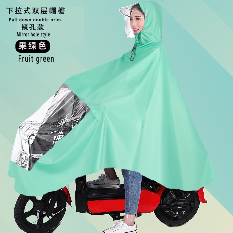 Raincoat eléctrico largo todo el cuerpo a prueba de tormentas motocicleta batería coche una sola persona para aumentar el grosor raincoat al por mayor