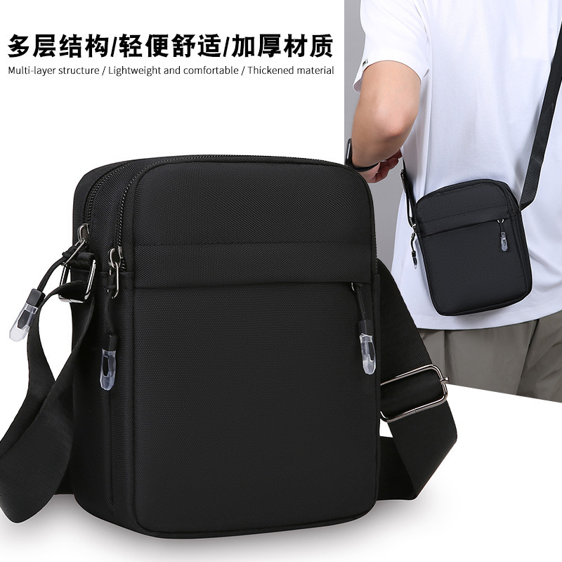 Nuevo tipo de bolso de hombro casual para hombres, gran capacidad para viajar al aire libre, bolso portátil multifuncional, bolso de hombro ligero
