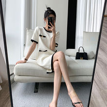 【杭州】小香风连衣裙女2024夏季新款感法式气质白色短裙