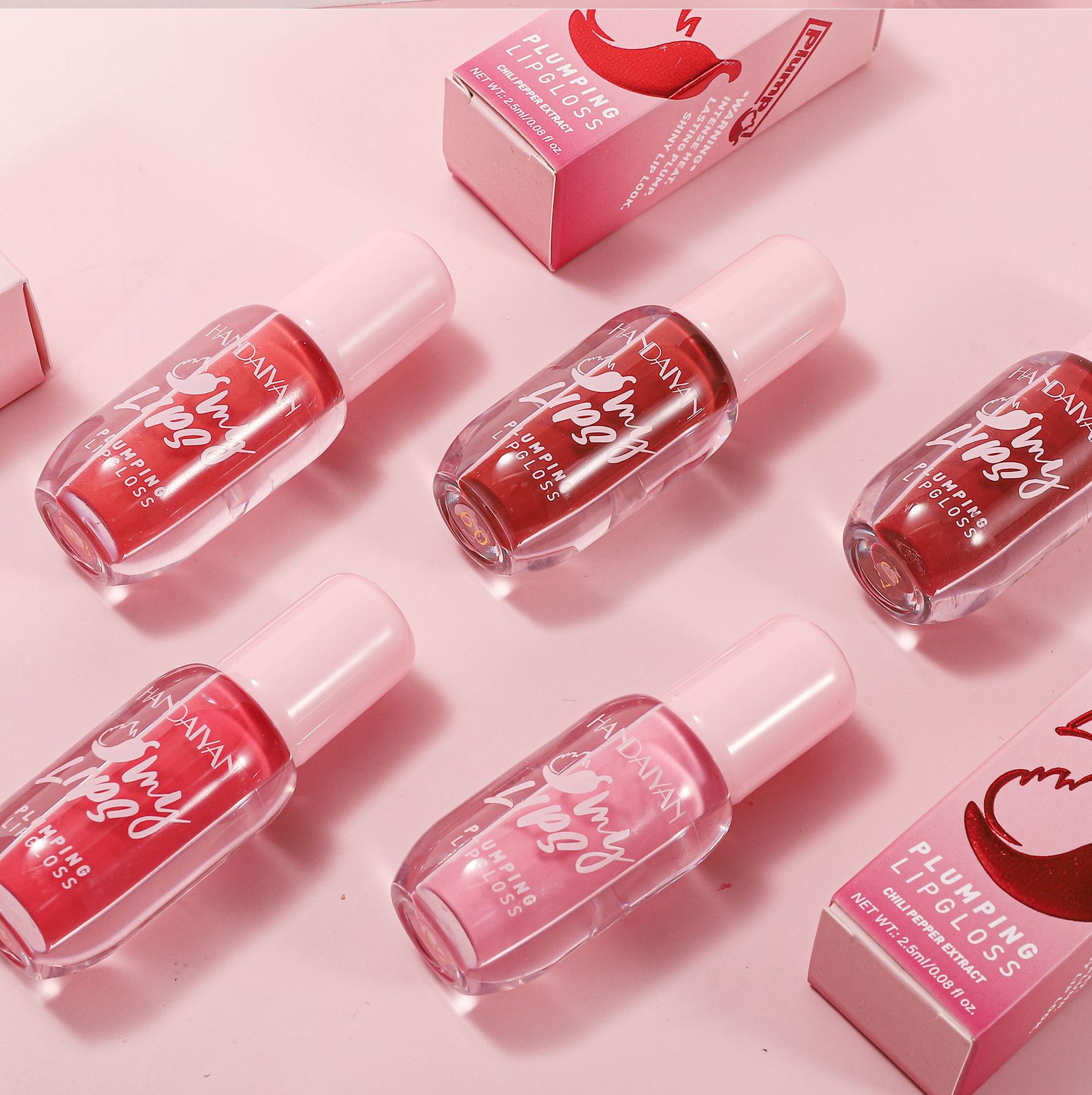 Cross-border Water Light Mirror Lip Gloss Lip Gloss, Pearlescent Lip Gloss Lipstick handaiyan Long-lasting Moisturizing and hydrating Lip Dye undefined