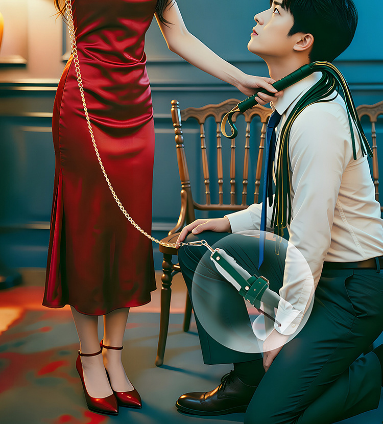 SM Dog-Themed Couple Role Play Restraint Set with PU Leather and Metal Handcuffs — detail image 41