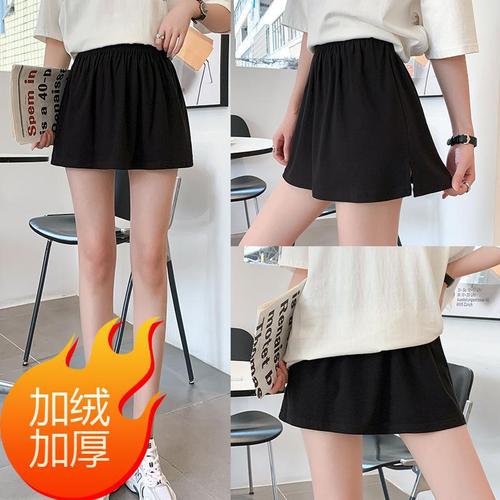 Thermal-lined and thickened tunic-style skirt for women, summer new model, adjustable waistband, layering base garment, hem covers buttocks, suitable for layering underneath.