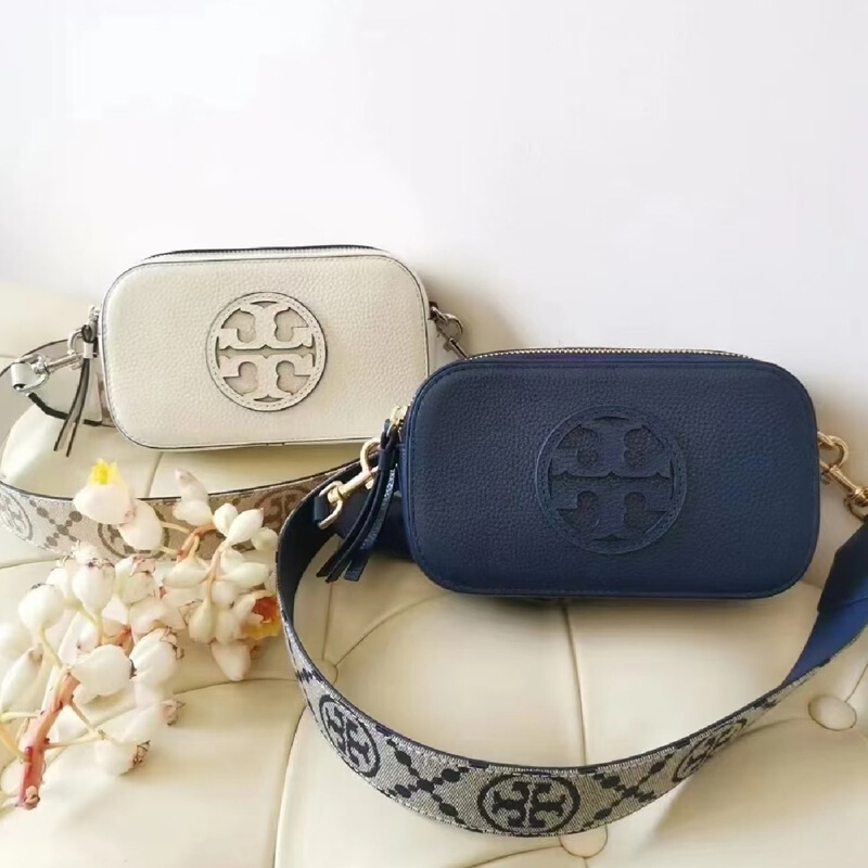 Cross-Border Crossbody Bag with Lychee Pattern, Wide Shoulder Strap, Double Zipper, Small Square Bag, Camera Bag, Women's Shoulder Bag, Versatile Bag, Trendy Cross-Border Crossbody Bag with Lychee Pattern, Wide Shoulder Strap, Double Zipper, Small Square Bag, Camera Bag, Women's Shoulder Bag, Versatile Bag, Trendy