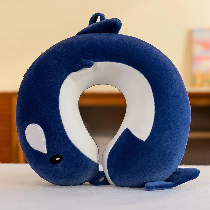 Almohada de Cuello en Forma de U de Espuma Viscoelástica para Viajes y Oficina image 15
