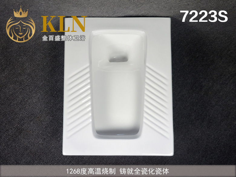 58.5 long, large-sized high-temperature ceramic squat toilet with curved pipe, squat toilet, toilet pit, toilet bowl, Jinbaisheng Sanitary Ware undefined