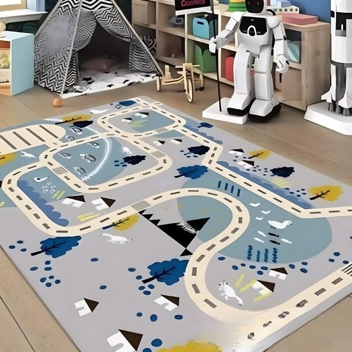 託児所の子供のおもちゃで遊んでいます。|undefined