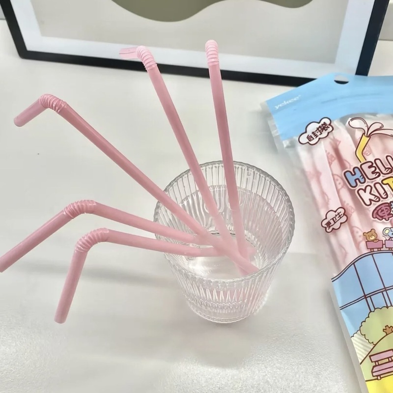 正版Hello Kitty一次性吸管独立包装奶茶塑料吸管批发食品级可弯|undefined