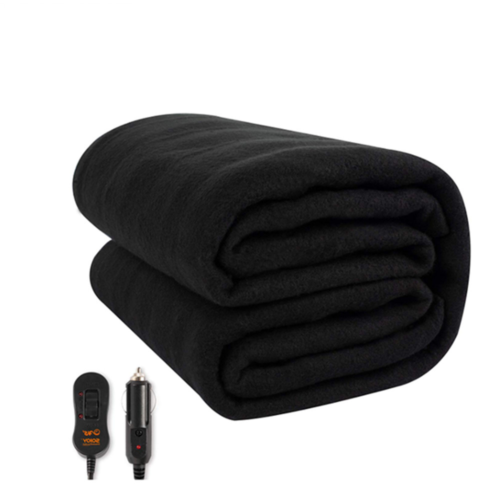 【跨境電熱毯】剪毛絨12V車用高低檔定時單人加熱毯快速加熱保暧