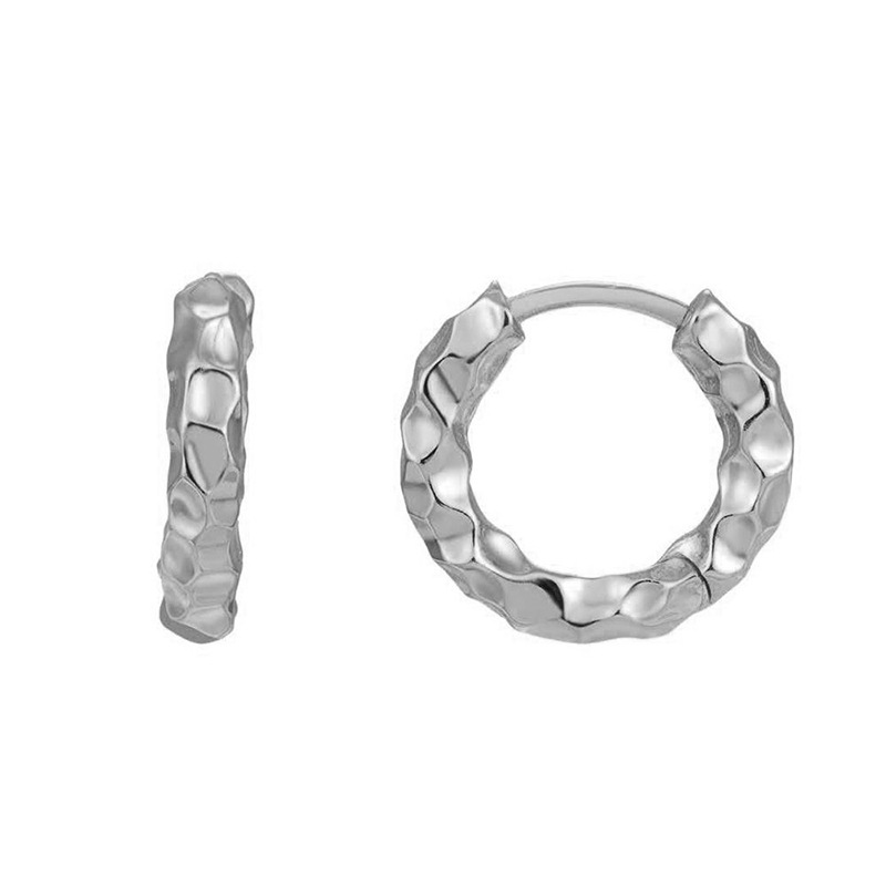 Cross-border European and American simple design ear buckle earrings twisted texture earrings