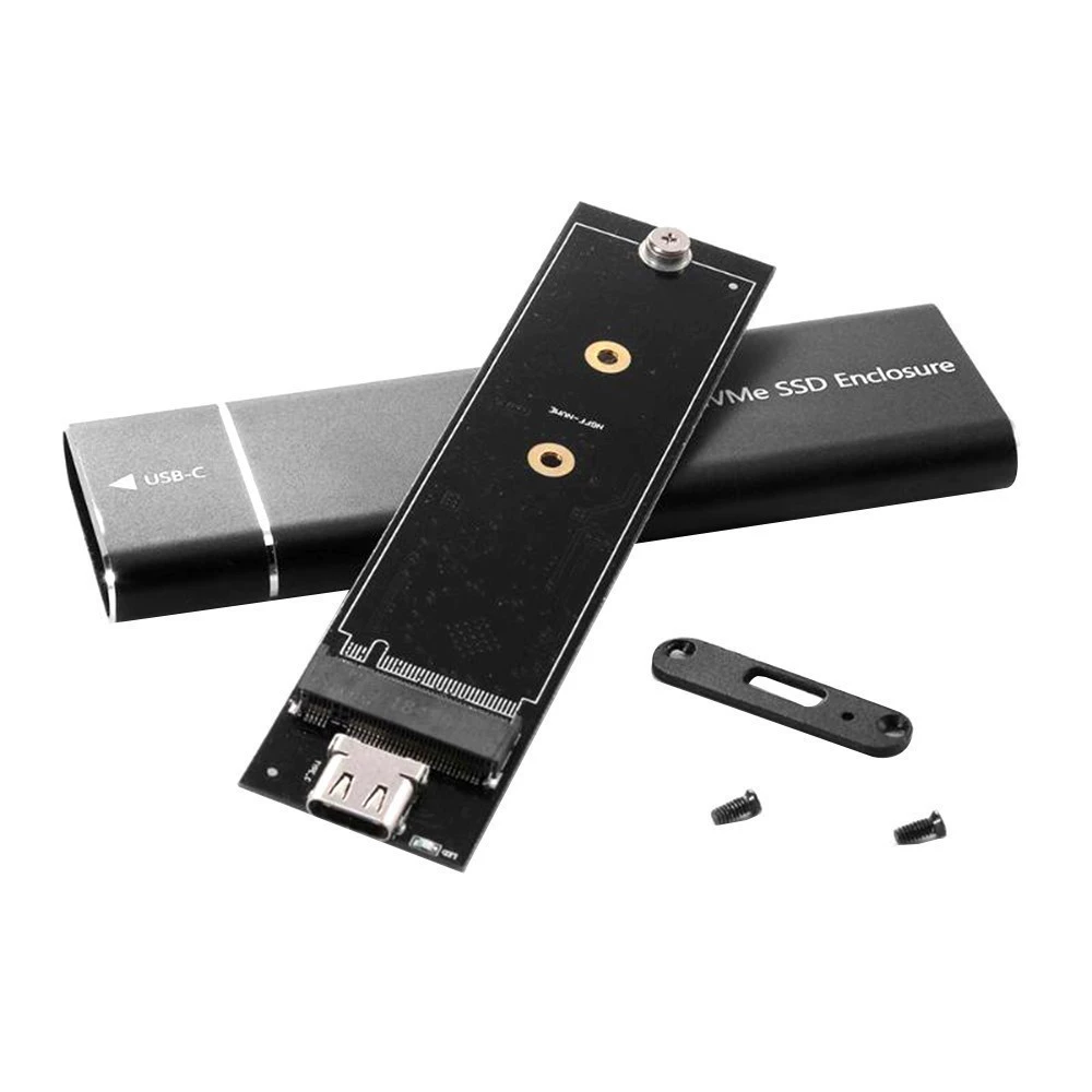 M.2 SSD Enclosure, NVMe/NGFF Support to USB 3.1 Type-C, Solid Metal High-Speed External Case