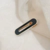 10#black ellipse hair clip