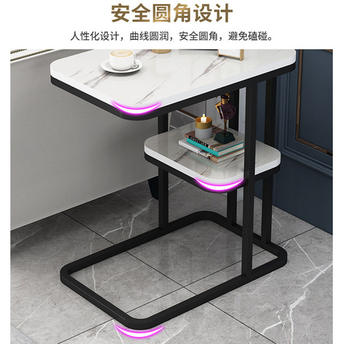 Sofa side table, light luxury square table, living room sofa side cabinet, side cabinet, small table, removable corner table, mini coffee table