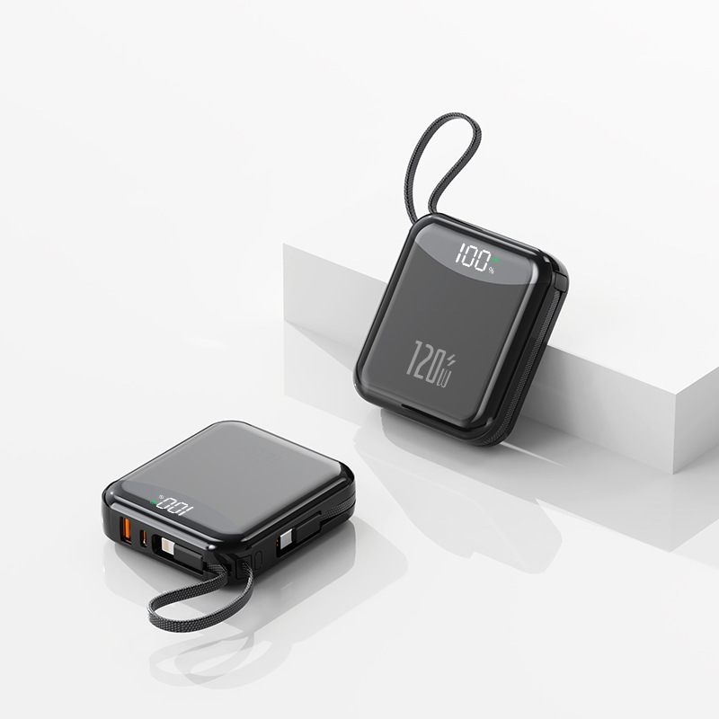 新しい国境を越えた超高速充電 120W パワーバンク 20000 mAh 内蔵ケーブル モバイル電源ギフト カスタムロゴ|undefined