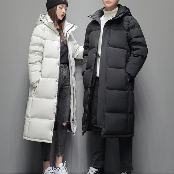 Abbigliamento da donna Cappotto lungo invernale da donna in cotone, coppia, semplice, alla moda, giacca con cappuccio, uniforme scolastica dell'opera cinese_voghion.com