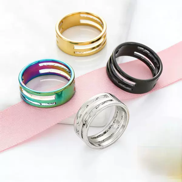 Cross-border DIY handmade jewelry accessories stainless steel ring handmade ring open mouth closed mouth hanging ring in stock manufacturer