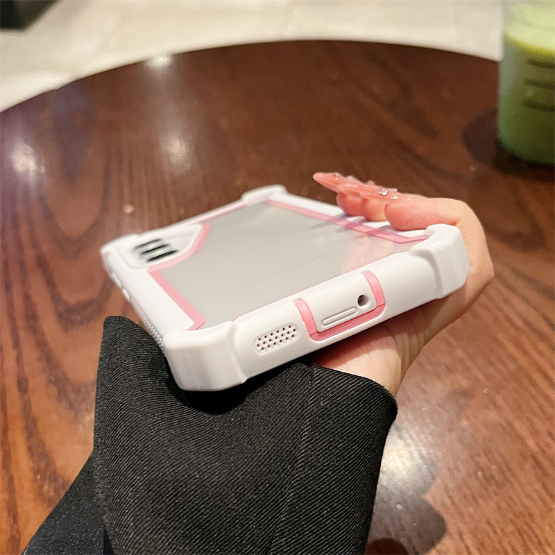 Funda para teléfono móvil Samsung S26UltraS25+ con diseño de bloques de color y protección anticaída en las cuatro esquinas A17A56A57A37 Europa y América image 4