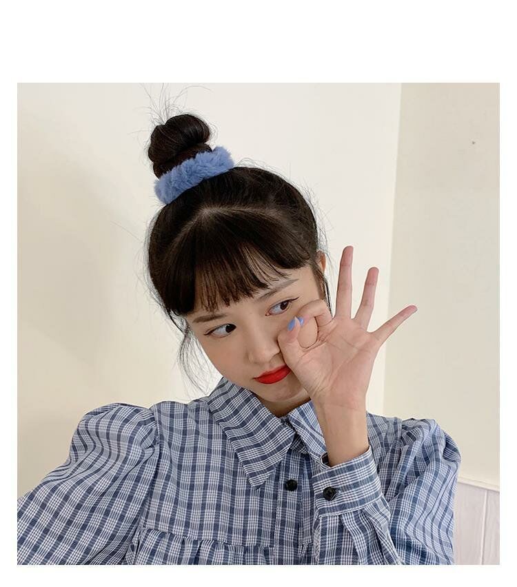 仿兔毛发圈