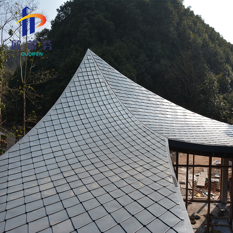 平锁扣铝镁锰屋面墙面系统设计制作安装建筑铝锰镁板轻质高强