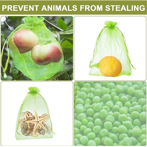 [亚马逊Fruit Protection Bag水果网袋 葡萄草莓防虫防鸟网袋现货]
