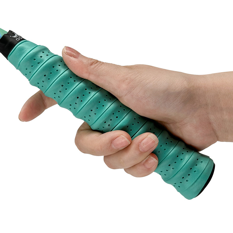 Cinta para empuñadura de raqueta de bádminton con refuerzo (quilla), nueva versión mejorada, absorbente, antideslizante, para tenis.