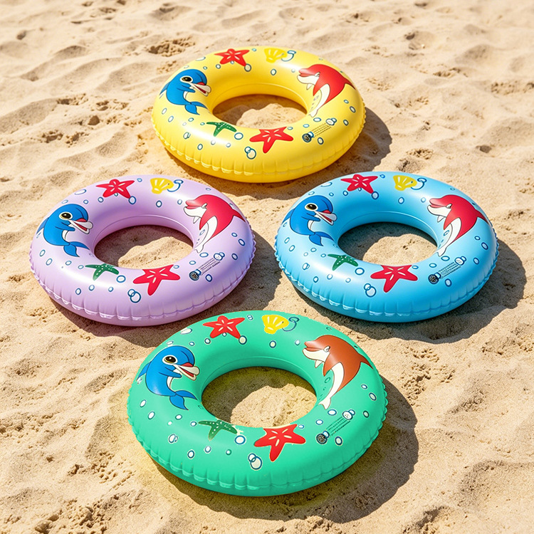 Anillo de natación infantil de plumas de mar para bebés de 3 a 6 años de edad para adultos engrosados inflables anillo infantil axillar fábrica al por mayor