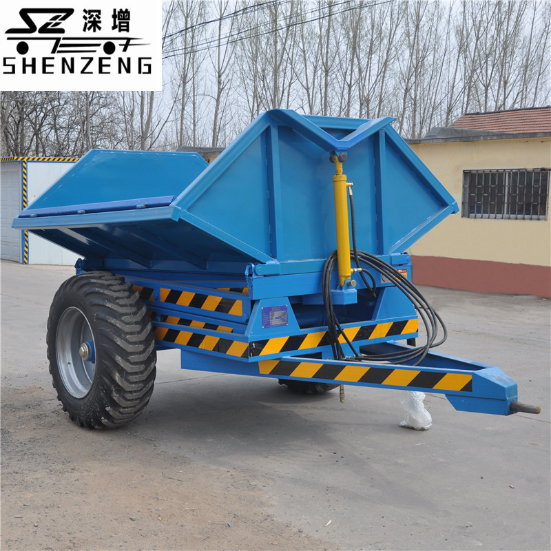 2吨升降式拖车 可自卸式升降机拖车 工具车 升降自卸拖车 椰子车