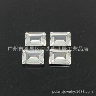 Natural White Topa Rectangular 1.0mm ~ 6.0mm Crystal Clean White Topaz Bare Stone Wholesale