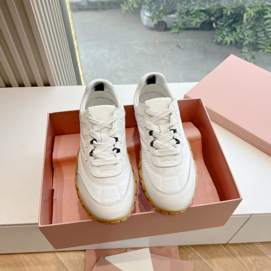 High Quality ~ 2025 New Amiu Sports and Casual Shoes Non-Slip Round Toe Lace-Up Forrest Gump Women's Shoes Retro Moral Training