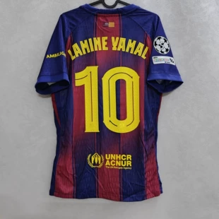 Игровая футболка Barcelona player version, домашняя и выездная, с возможностью нанесения номера, размеры S–2XL