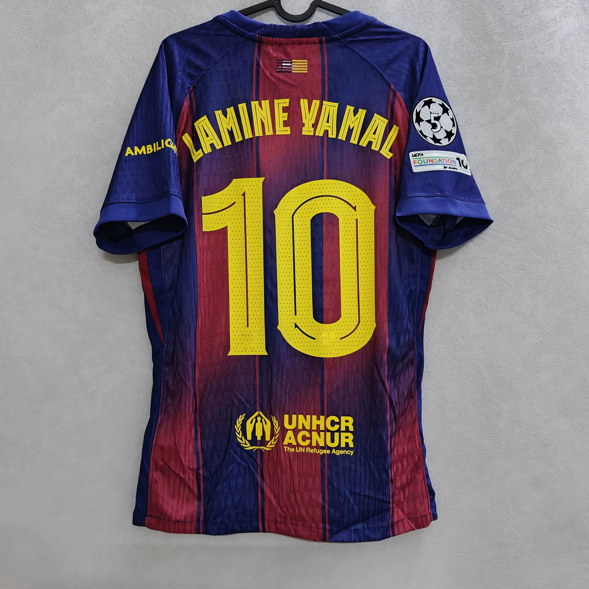 Игровая футболка Barcelona player version, домашняя и выездная, с возможностью нанесения номера, размеры S–2XL