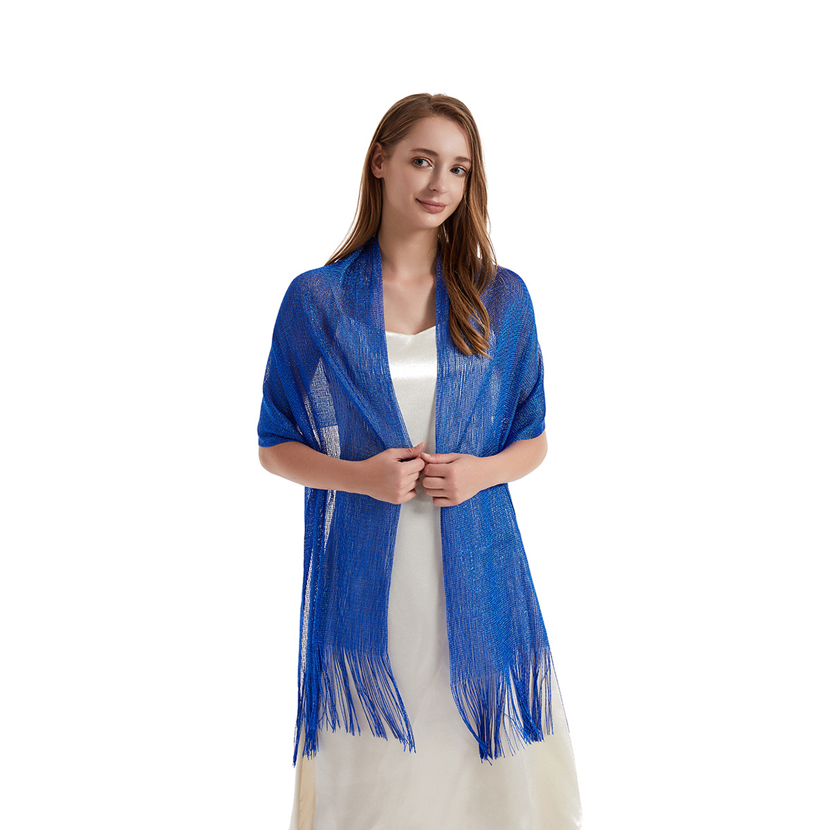 Women's Fashion Solid Color Polyester Tassel Shawls display picture 95