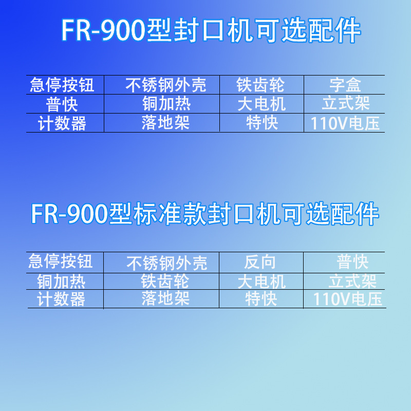 FR-900可选配件
