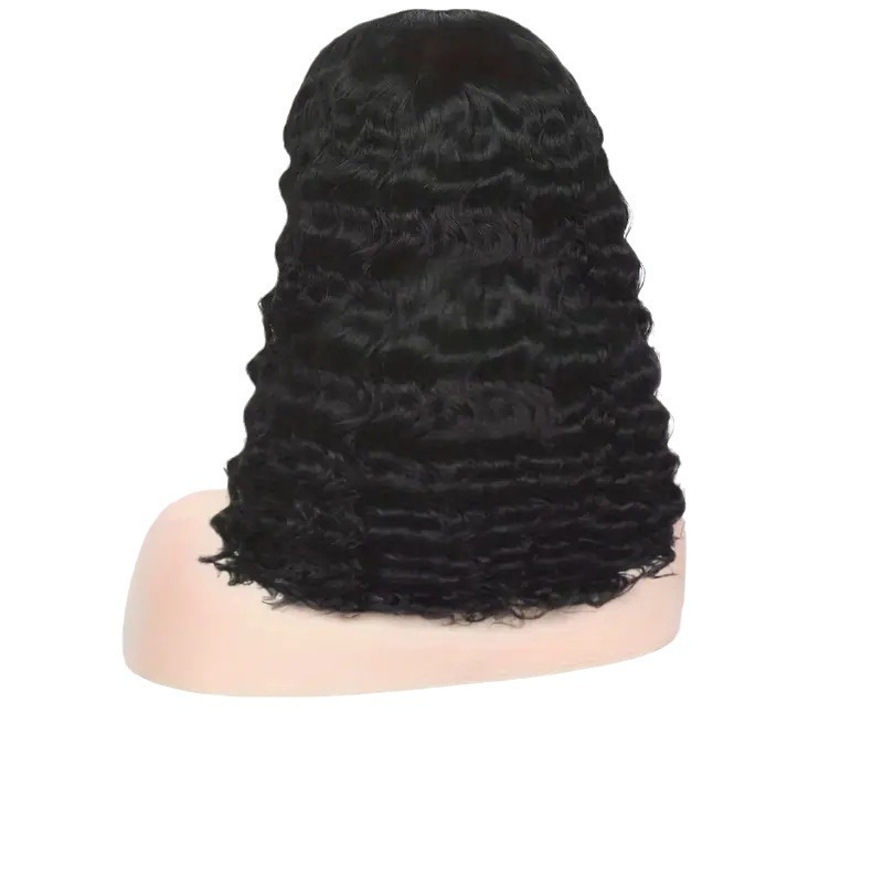 Cabello humano Ex encaje Bobo Doble Drawn Water Wave BOB WOG Comercio exterior Peluca