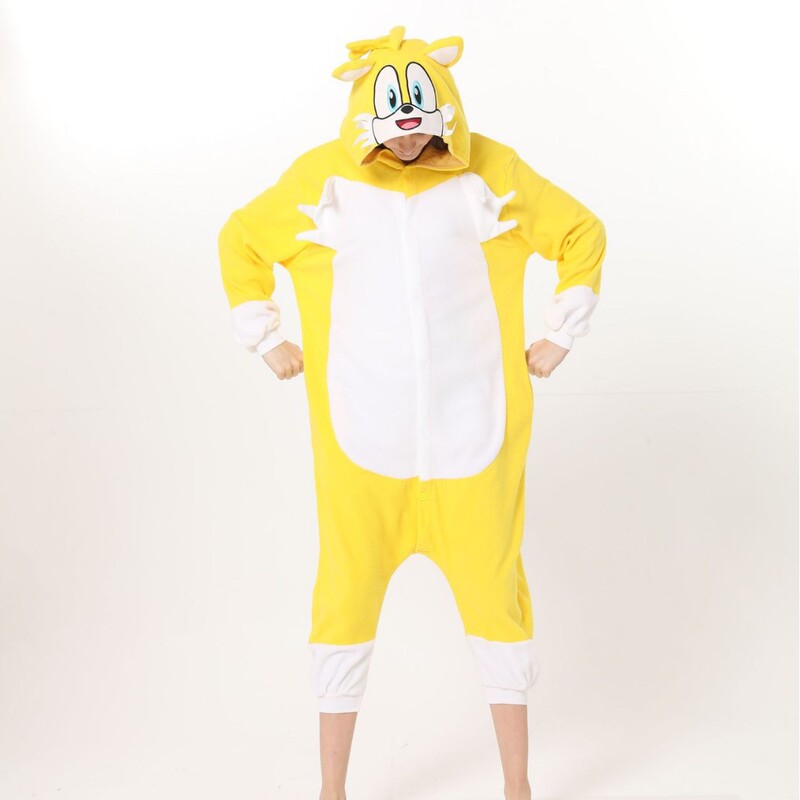 New Sonic Animal Cartoon Sleepwear Long Sleeve Sleepwear for Couple Autumn and Winter Home Clothes