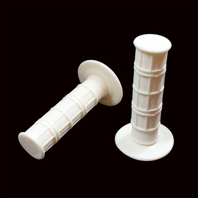 soft grip handle rubber handlebar – Motorcycle Handle Cover - white