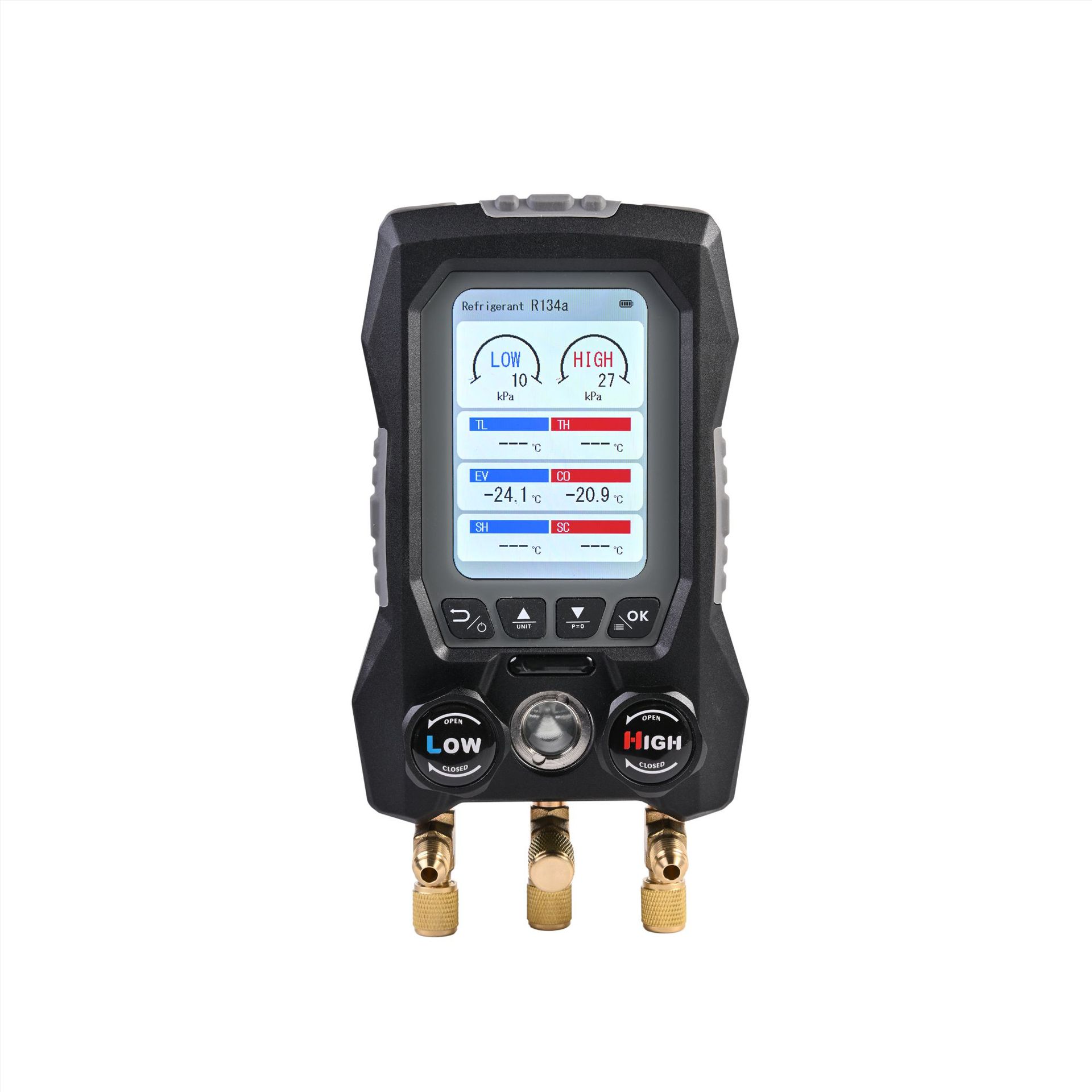 Wuzhou Intelligent Digital Display Refrigerant Meter for Engineering Air Conditioning and Refrigeration Systems, Heat Pump Vacuum Testing, Maintenance, and Repair Tester
