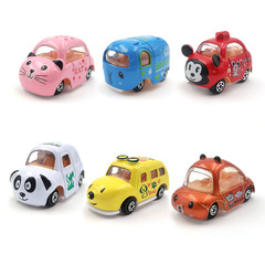 合金車模卡通動物車蛋糕擺件扭蛋配件兒童玩具批發小汽車禮品批發