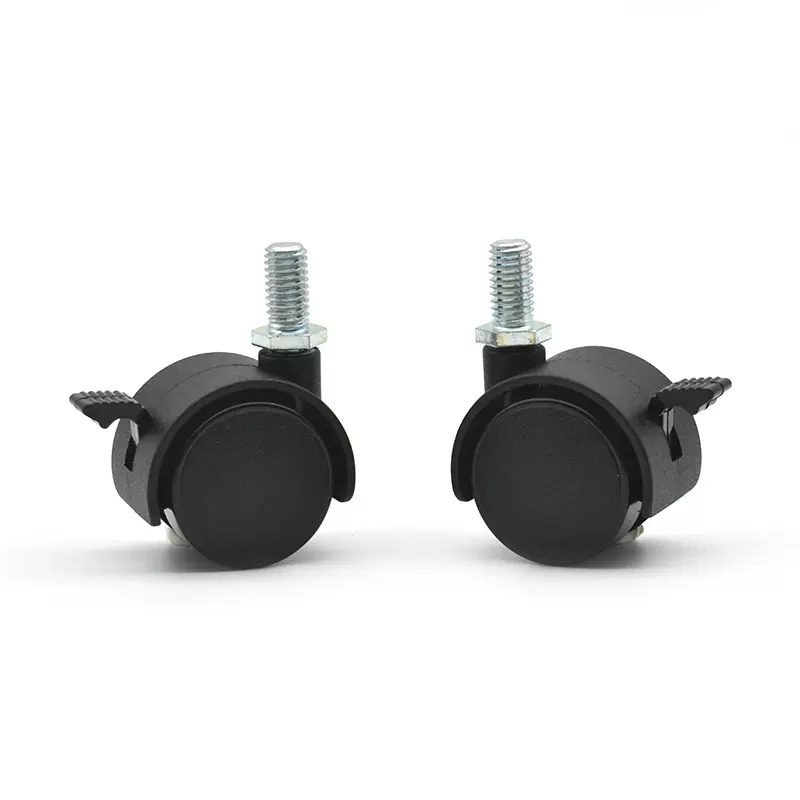 厂家供应批发家用电器螺纹脚轮家具配件万向轮挂烫机吸尘器取暖器