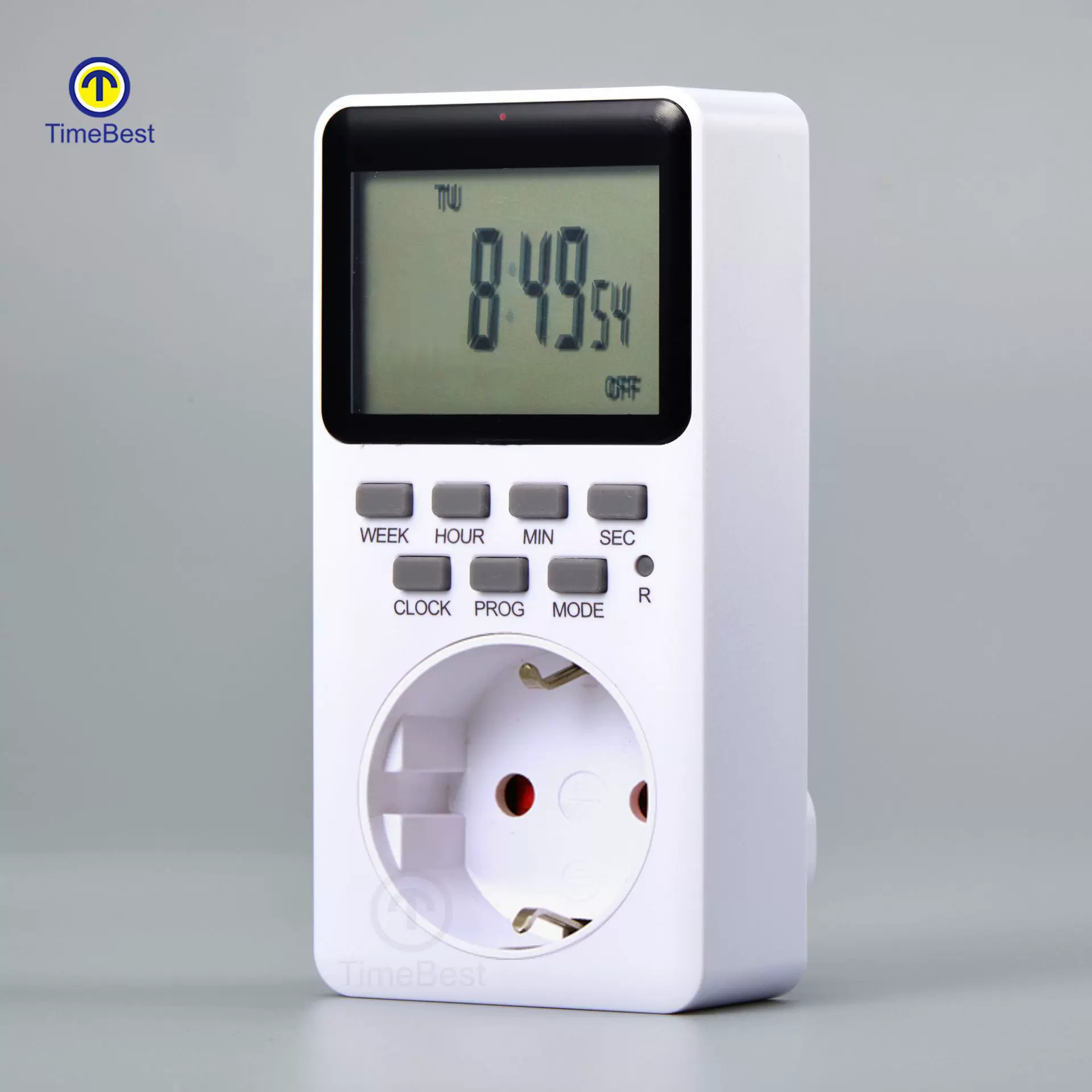 新品定时插座电子定时器厨房欧规开关计时插座式