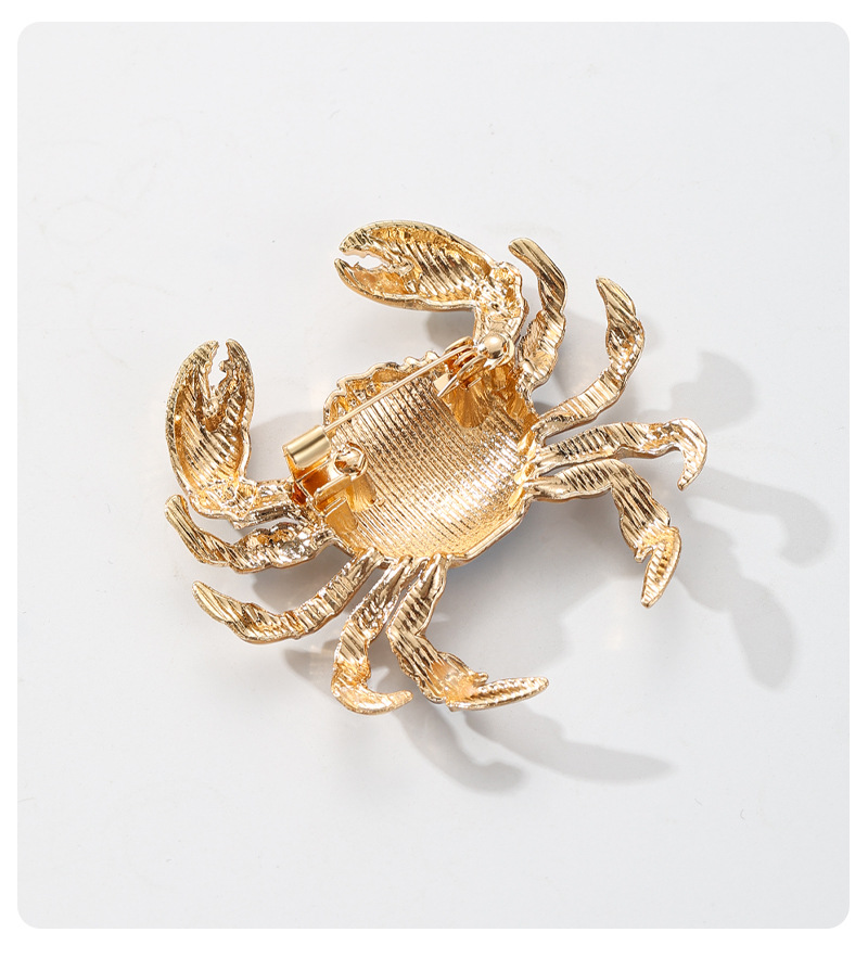 Eco-friendly crab brooch, 5 enamel pins, football, stars and stripes, blue and white porcelain themed accessories